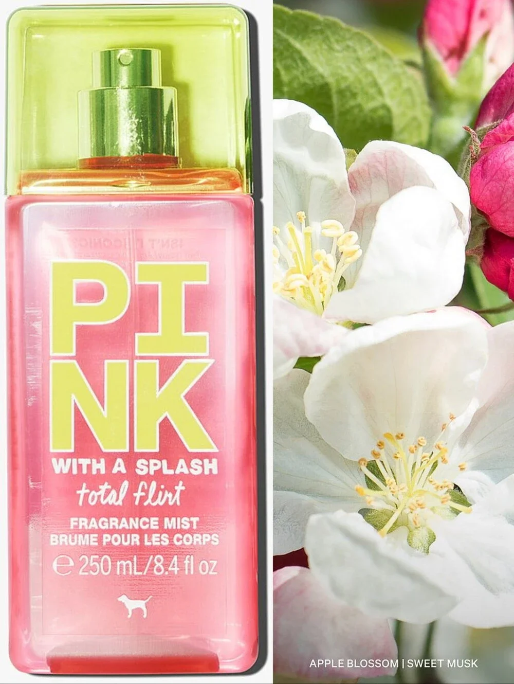 PINK Victoria's Secret With A Splash Fragrance Mist Set Varieties 2pc NEW